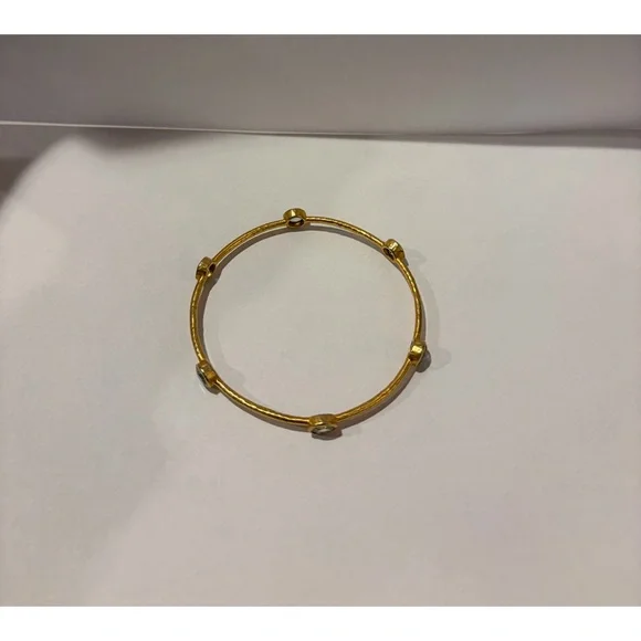 Julie Vos Milano Luxe Bangle Aquamarine S - Picture 2 of 3